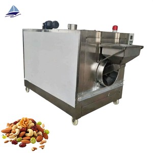 Máquina tostadora de un solo cabezal de 100 kg/h para nueces para cacahuete, almendra, anacardo, nuez, sésamo, Motor de núcleo para maíz, trigo, soja - Product Image 1