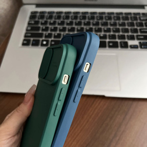 <span class=keywords><strong>Coque</strong></span> de téléphone en <span class=keywords><strong>silicone</strong></span> TPU couleur bonbon avec fenêtre coulissante pour appareil photo pour <span class=keywords><strong>iPhone</strong></span> 17 Pro Max 16 Plus 15 14 13 12 11 - Product Image 5