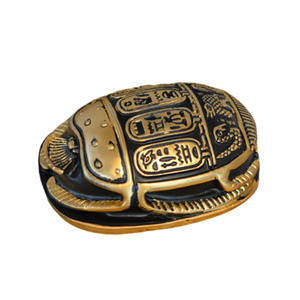 Decorazione di figurine di scatola di scarabeo <span class=keywords><strong>egiziano</strong></span> in resina dipinta a mano - Product Image 4