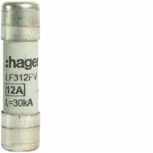 LF312PV Personalizzabile con Fusibile Fotovoltaico Hagers 10.3x38 12A 1000 V DC - Product Image 1