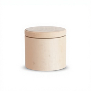 Pot à miel en bois, pot à miel avec couvercle rabattable, fait à la main, passe au lave-vaisselle, chauffable, design classique, récipient de service pour aliments, cuisine - Product Image 1