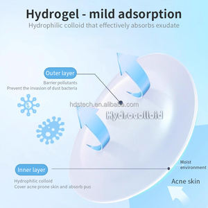 गुलाबी प्यार विरोधी-मुँहासे पैच जलरोधी त्वचा देखभाल छियासर कोलेजन विटामिन सी प्राकृतिक तत्व मुँहासे को अवशोषित करता है - Product Image 5