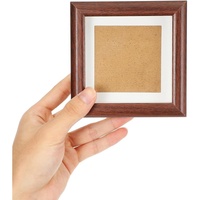 1 Paket Kotak Pajangan Mini 4x4 Shadow Box Terbuat dari Kayu Solid Buatan Tangan Ramah Lingkungan