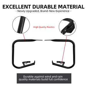 Barres de protection pour sacoches de moto, pour Harley Touring Electra Glide FLHT FLHR CVO Road King 1997-2008, support en acier noir - Product Image 3