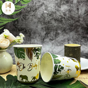Vasos de papel para cumpleaños, primer cumpleaños, fiestas, uso doméstico y comercial, vasos desechables, buena calidad para el Año Nuevo Chino. - Product Image 1