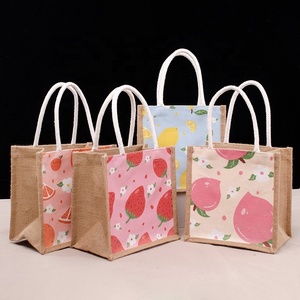 Bolsa de Yute Ecológica con Asa, Bolsa de Compras, Bolsa de Yute Blanca con Cordón, Mini Bolsa de Yute al por Mayor, Precio de Fábrica - Product Image 6