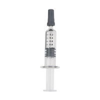 Seringue en verre Luer Lock de 2 ml et 2,25 ml pour l'emballage de concentrés d'huile distillée