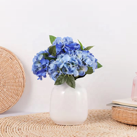 Oh Arts Nouveau Vente en Gros Fleurs Design Décoratives Individuelles Hortensias Artificiels Fleur en Soie pour Mariage Retour à l'école