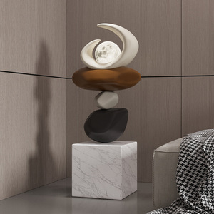 Sculpture de sol sur mesure de grande taille, objet décoratif pour le salon, le meuble TV ou le canapé, cadeau de pendaison de crémaillère - Product Image 4