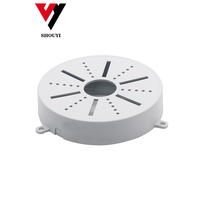 Caméra de vidéosurveillance dôme en plastique ABS, 2 pièces, support de montage au plafond, boîte de jonction, câble caché