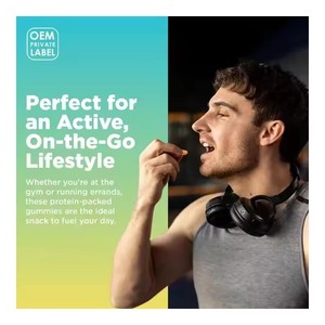 Vitamines gommeuses protéinées et fibres en marque privée, sans sucre, complément alimentaire pour la force <span class=keywords><strong>musculaire</strong></span> et l'équilibre nutritionnel - Product Image 5