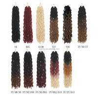Extensions de cheveux synthétiques ondulés Gypsy Locs de 18 pouces, tresses synthétiques Gypsy Faux Locks, tresses au crochet, cheveux Gypsy Locs