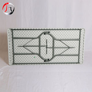 <span class=keywords><strong>Table</strong></span> à manger d'<span class=keywords><strong>extérieur</strong></span> rectangulaire pliante en HDPE de style moderne pour 8 personnes Meubles de banquet en plastique pour restaurant, parc et hôtel - Product Image 5