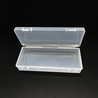 Boîte d'emballage personnalisée avec logo, anti-poussière, avec serrure, pour accessoires de papeterie, conteneur de rangement transparent