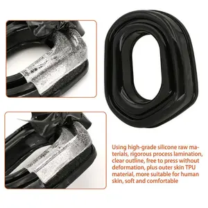Almohadillas de Gel para Auriculares Compatibles con Auriculares Tácticos <span class=keywords><strong>EARMOR</strong></span> M31/M32, Cancelación de Ruido, Protección Auditiva, Adaptador para Auriculares de Tiro - Product Image 4
