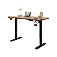 Bureau électrique à hauteur réglable en bois massif, à moteur unique, disponible en plusieurs tailles, pour le télétravail, l'écriture et les jeux électroniques