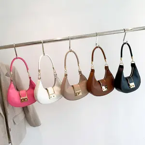 Fashion China Supplier Bag Pu Leather Women Fashion Handbags Casual Shoulder Bag Underarm Bag