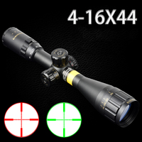 Lunette de visée optique SYQT 4-16x44 de haute qualité, étanche, en alliage noir, avec illumination verte et rouge, 800g, base de montage 11/20mm pour la chasse