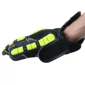 SONICE TPR Kefla Anti-slip Wear-resistant Heavy Duty Anti Impact Mechanic Safety Working Gloves For Men