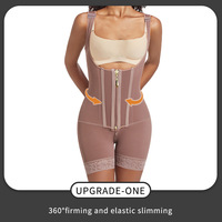 En gros Body sculptant intégral sans couture à buste ouvert, post-chirurgical, à compression et contrôle du ventre, Colombianas pour femmes