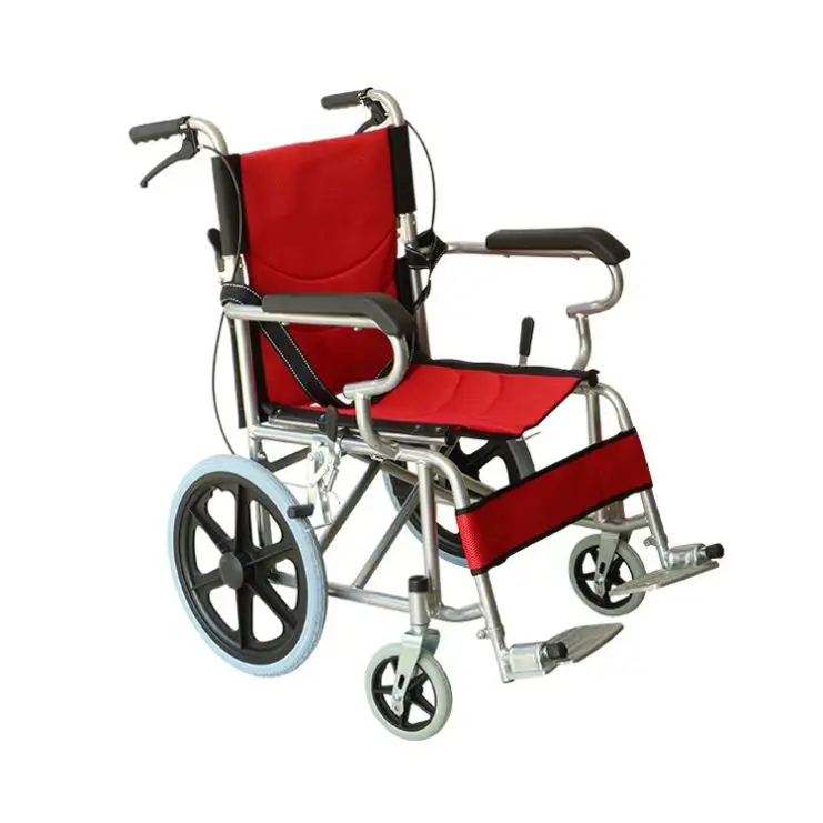 Фабрика Фошань, оптовая продажа, складная инвалидная коляска из алюминиевого сплава для взрослых и детей, ручная инвалидная коляска