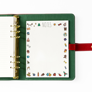 Giáng Sinh Tổ Chức Da Kế Hoạch Vòng Chất Kết Dính 2020 Lịch Với Jot Pad Nạp Máy Tính Xách Tay - Product Image 4
