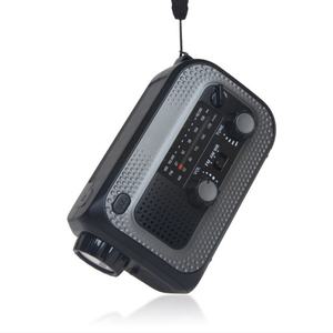 Radio météo d'urgence de haute qualité pour l'extérieur, lampe torche manuelle, charge solaire NOAA, banques d'alimentation - Product Image 5