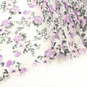 Hoa Mẫu song phương không căng lông mi ren cắt lưới vải cho đồ lót váy cưới Đồ bơi phụ kiện quần áo - Product Image 3