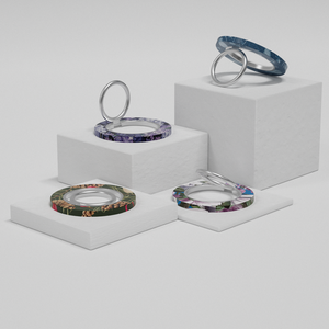 Jifu 360 degrés téléphone anneau titulaire plante feuille téléphone poignée anneau magnétique supports de téléphone portable - Product Image 1