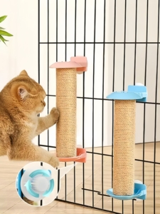 Moderno classico interattivo per gatti arrampicata su parete mobili in legno Sisal tiragraffi di iuta per la maggior parte dei gatti gattini - Product Image 2