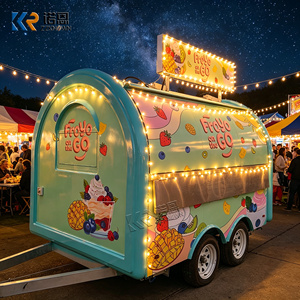 Gerobak Jualan Es Krim Beku Mobile, Trailer Penjual Makanan Beku Custom, Truk Jajanan Jalanan untuk Dijual - Product Image 6