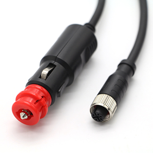 ที่จุดบุหรี่ในรถเพื่อ M12 4PIN สายไฟหัวสำหรับการบิน12V/24V สายอะแดปเตอร์สำหรับงานหนัก - Product Image 1