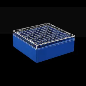 高品質PC100ウェル10x10極低温クライオバイアルボックス段ボール冷凍庫PCRチューブ用