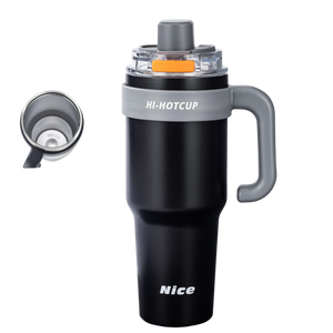 Nuovo Bicchiere Termico da Viaggio per Uomo, Portatile, con Cannuccia, Grande Capacità, in Acciaio Inossidabile, con Isolamento Termico - Product Image 5