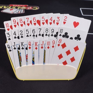 Support de cartes à jouer mains libres à trois rangées, support de poker professionnel en plastique pour seniors, enfants et outil d'aide aux personnes handicapées - Product Image 2