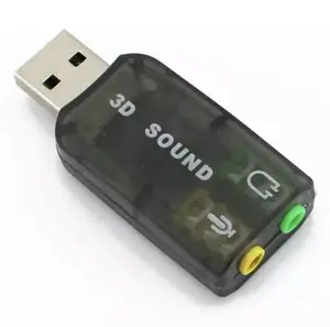 外部5.1チャンネル3dマイクスピーカー仮想オーディオPcアダプターUSB2.0サウンドカードオーディオインターフェース録音サウンドカード
