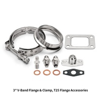 Turbocompresor GTX2056-42 Billet Wheel T25 V-band A/R .49 con Cojinete de Deslizamiento Universal de Alto Rendimiento GT20