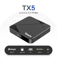 Tanix TX5 Android 14 Tv Box S905Y5 Smart TVBox 4K STB Media Player TX5 Plus 4GB 16GB 32BG 64GB Dual Wifi 1000M Set-top Box