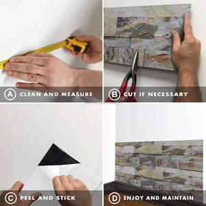 Panneau mural moderne 3D imperméable en bois de teck pierre flexible panneau de décoration murale de plan de travail extérieur tendance naturelle - Product Image 5