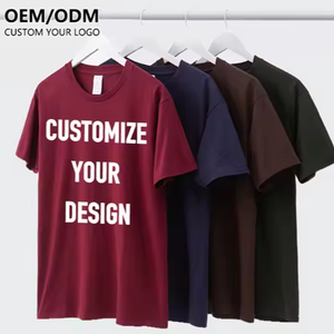 Customized Clothing Manufacturer's 100% Cotton 280g Heavyweight Printed Brand Logo Slim Fit Plus Size Casual T-shirt - Product Image 3