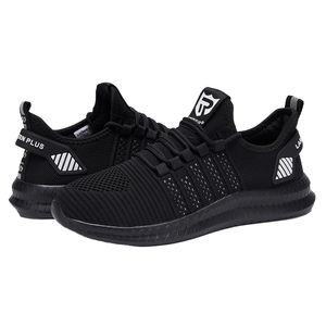 Chaussures de sécurité pour hommes respirantes avec embout en acier, tige en maille et protection de la semelle intérieure pour le soudage et la marche – Style tendance - Product Image 1