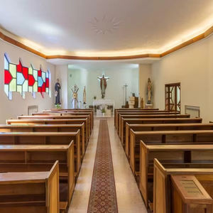 مخصصة قاعة العبادة ملاذات الكنيسة مقاعد فندق عالية الظهر مقاعد خشبية للكنيسة - Product Image 3