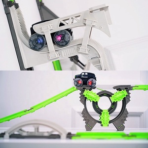 Nouvelle arrivée cascadeur voiture bricolage assembler piste jouet fente libre bâtiment piste électrique <span class=keywords><strong>rail</strong></span> voiture de course <span class=keywords><strong>jeu</strong></span> d'aventure avec lumière - Product Image 6