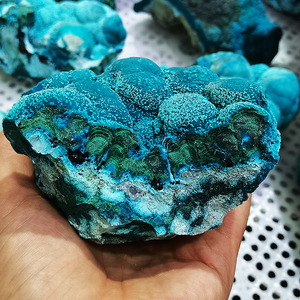 Pierres brutes de <span class=keywords><strong>malachite</strong></span> bleue en silicium brut, spécimens minéraux de guérison pour la décoration, vente en gros, naturelles, écologiques, amour, Feng Shui - Product Image 4