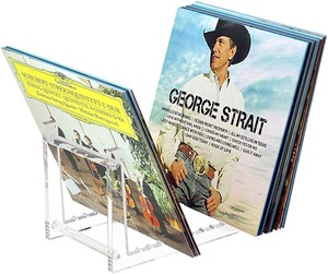 Acrylic Cd Rack Vinyl Record Storage Holder Acrylic Shelf Record Dvd Album Display Stand