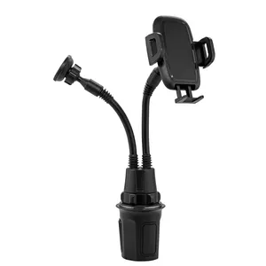 Dual Magnetic Phone Mount for Car Cup, Hands Free Gooseneck Tablet Cell Phone Holder for Car Truck with Large Expander