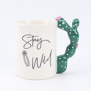 Salière et poivrière en céramique en forme de <span class=keywords><strong>cactus</strong></span>, vaisselle sur le thème du désert avec personnalisation complète - Product Image 3