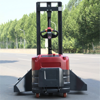 Chariot élévateur électrique tout-terrain 1000 kg, chariot élévateur portable à batterie lithium-ion, chariot élévateur automatique, longueur de la fourche 1150 mm