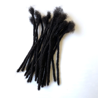 Cheveux humains brésiliens véritables extensions de cheveux humains locs et dreadlocks permanents faisceaux pour hommes et femmes