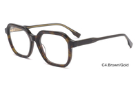 Vente en gros de montures de lunettes rétro en acétate de haute qualité, montures de lunettes optiques